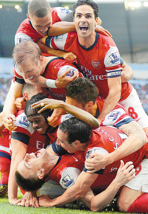 阿森纳主场告捷，前进前列位置